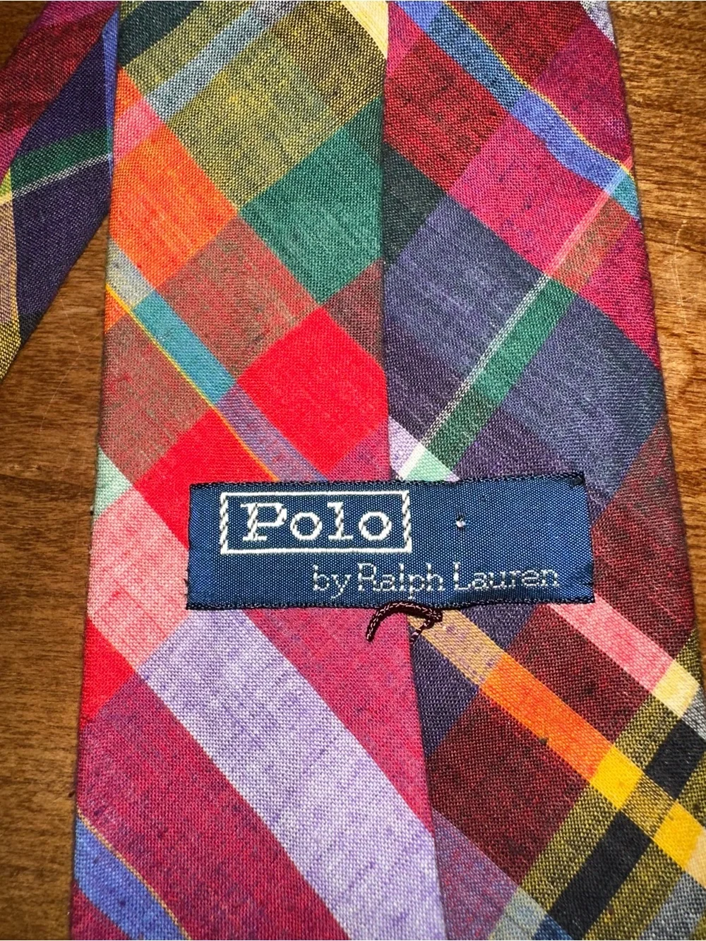 Polo by Ralph Lauren Multicolor Plaid Tie - Red, Blue, Green, Yellow
